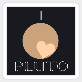 I heart Pluto Sticker